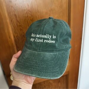 this actually is my first rodeo & i’m very scared hat